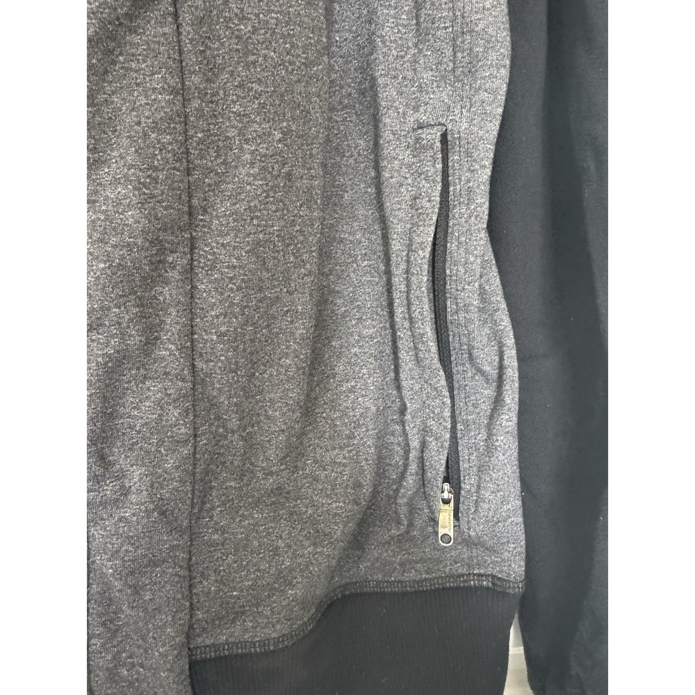 Lululemon Jacket Men M Gray/Black Full Zip Stretch Zip Pockets Pre-Owned Casual - Picture 4 of 10